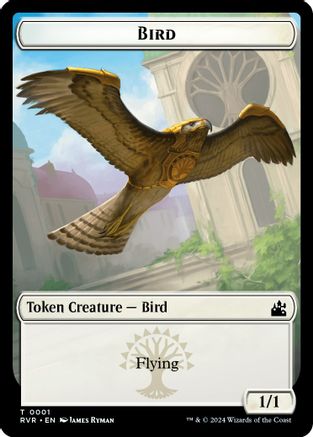 Bird // Rhino Double-Sided Token (RVR-1 // 11) - Ravnica Remastered Foil