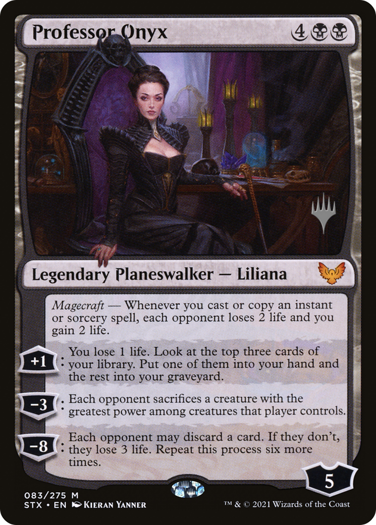 Professeur Onyx (Pack Promo) [Strixhaven : Promos de l'École des Mages] 