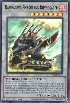 Rhynosaber Smashtank déchaîné [STAS-EN043] Ultra Rare 