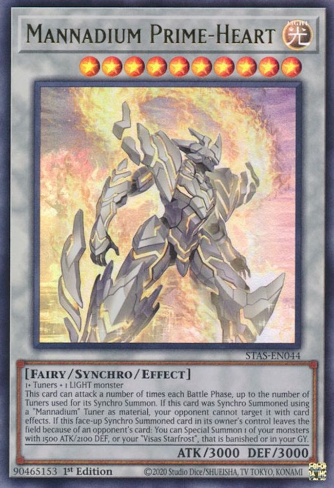 Mannadium Prime-Heart (STAS-EN044) - Ultra Rare