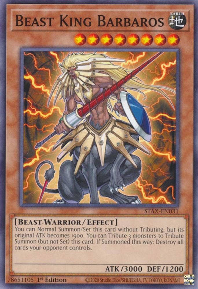 Beast King Barbaros (STAX-EN031) - Common