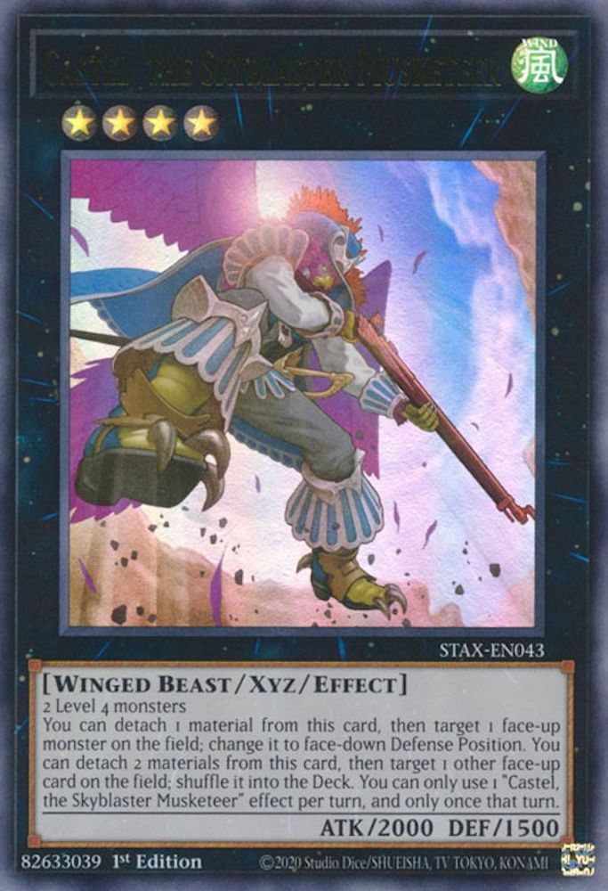 Castel, the Skyblaster Musketeer (STAX-EN043) - Ultra Rare