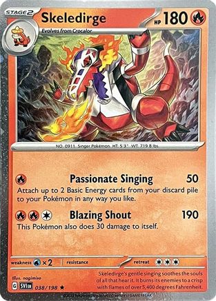 Skeledirge (Cosmos Holo) 038/198  - Holofoil - Rare