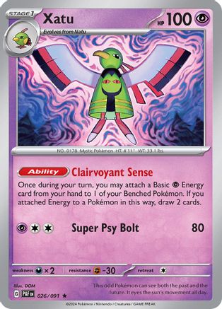 Xatu 026/091  - Holofoil - Rare