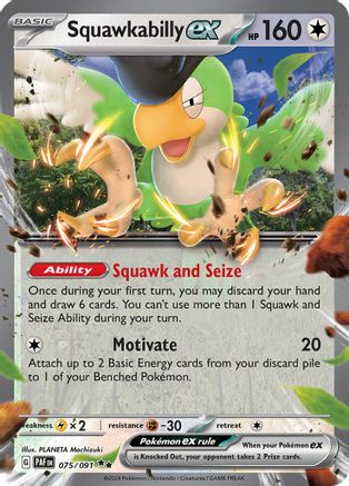 Squawkabilly ex 075/091  - Holofoil - Double Rare