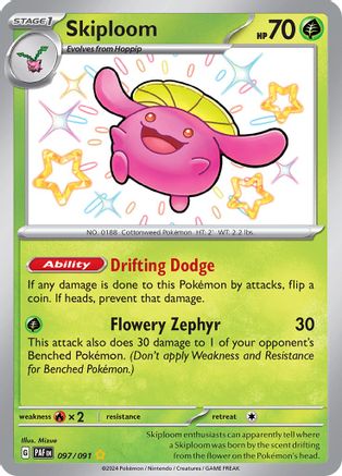 Skiploom 097  - Holofoil - Shiny Rare
