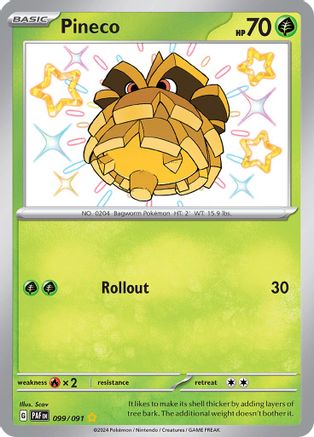 Pineco 099/091  - Holofoil - Shiny Rare