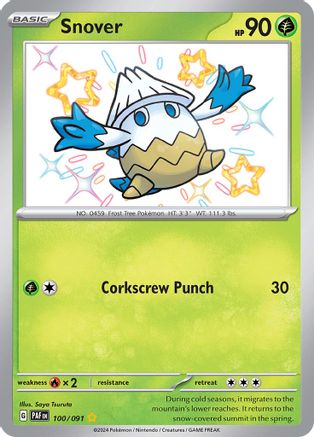 Snover 100  - Holofoil - Shiny Rare