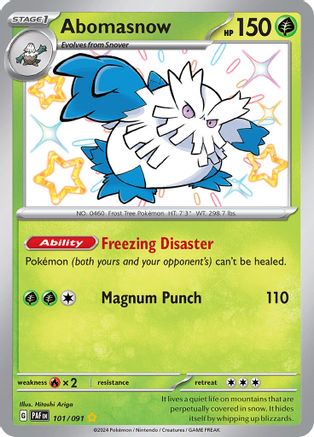 Abomasnow 101  - Holofoil - Shiny Rare