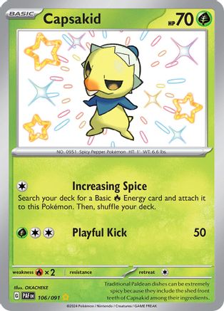 Capsakid 106  - Holofoil - Shiny Rare