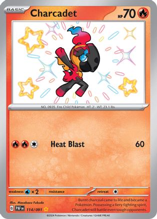 Charcadet 114/091  - Holofoil - Shiny Rare