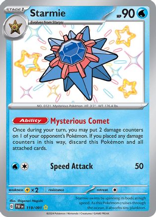 Starmie 119  - Holofoil - Shiny Rare