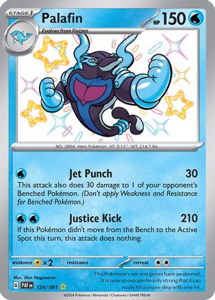 Palafin 124/091  - Holofoil - Shiny Rare