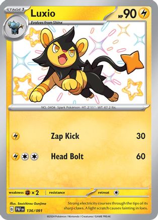 Luxio 136  - Holofoil - Shiny Rare
