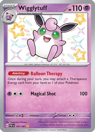 Wigglytuff 147  - Holofoil - Shiny Rare