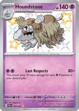 Houndstone 168/091  - Holofoil - Shiny Rare