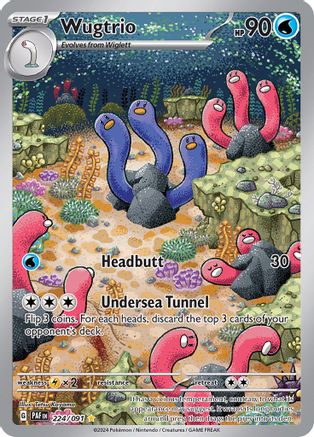 Wugtrio 224/091  - Holofoil - Illustration Rare