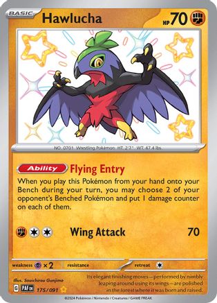 Hawlucha 175  - Holofoil - Shiny Rare