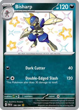 Bisharp 186  - Holofoil - Shiny Rare