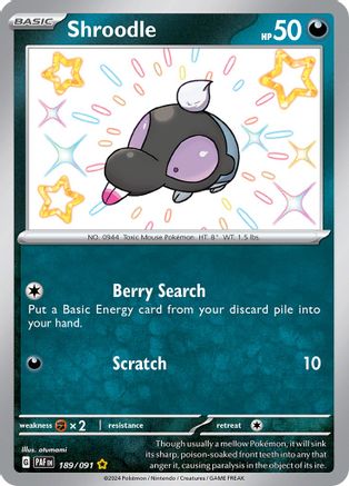 Shroodle 189/091  - Holofoil - Shiny Rare
