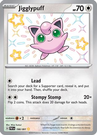 Jigglypuff 198  - Holofoil - Shiny Rare