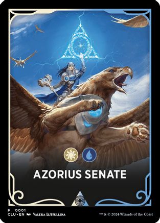 Azorius Senate Theme Card (CLU-001) - Ravnica: Clue Edition