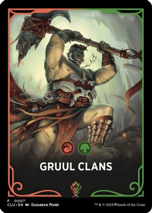 Gruul Clans Theme Card (CLU-007) - Ravnica: Clue Edition