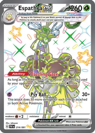 Espathra ex 214/091  - Holofoil - Shiny Ultra Rare