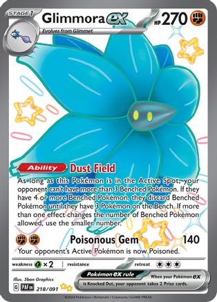 Glimmora ex 218  - Holofoil - Shiny Ultra Rare