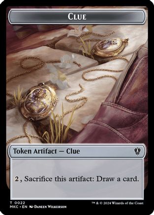 Clue // Insect (0017) Double-Sided Token (MKC-22 // 17) - Commander: Murders at Karlov Manor