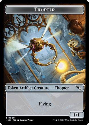 Thopter // Treasure Double-Sided Token (MKC-20 // 26) - Commander: Murders at Karlov Manor