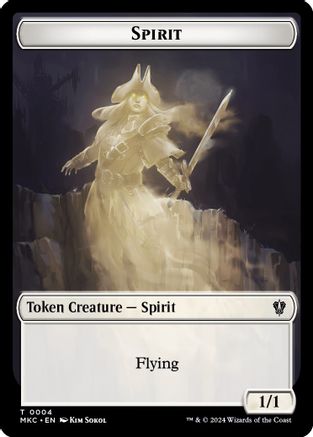 Spirit // Phyrexian Germ Double-Sided Token (MKC-4 // 10) - Commander: Murders at Karlov Manor