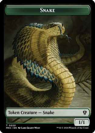 Snake // Morph Double-Sided Token (MKC-20 // 30) - Commander: Murders at Karlov Manor