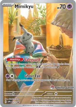 Mimikyu (SVP075)(Exclusivité Pokemon Center) [Écarlate et Violet : Promos Black Star] 