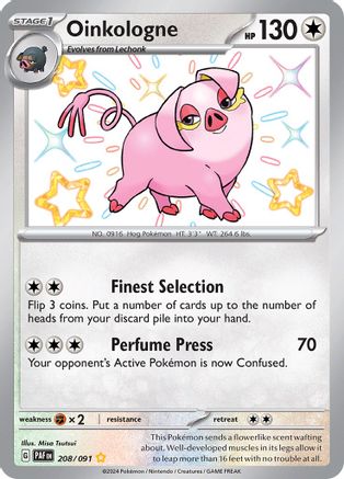 Oinkologne 208/091  - Holofoil - Shiny Rare