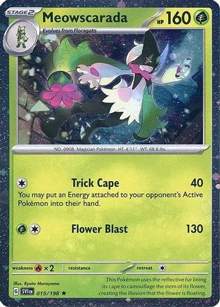 Meowscarada (Cosmos Holo) 015/198  - Holofoil - Rare