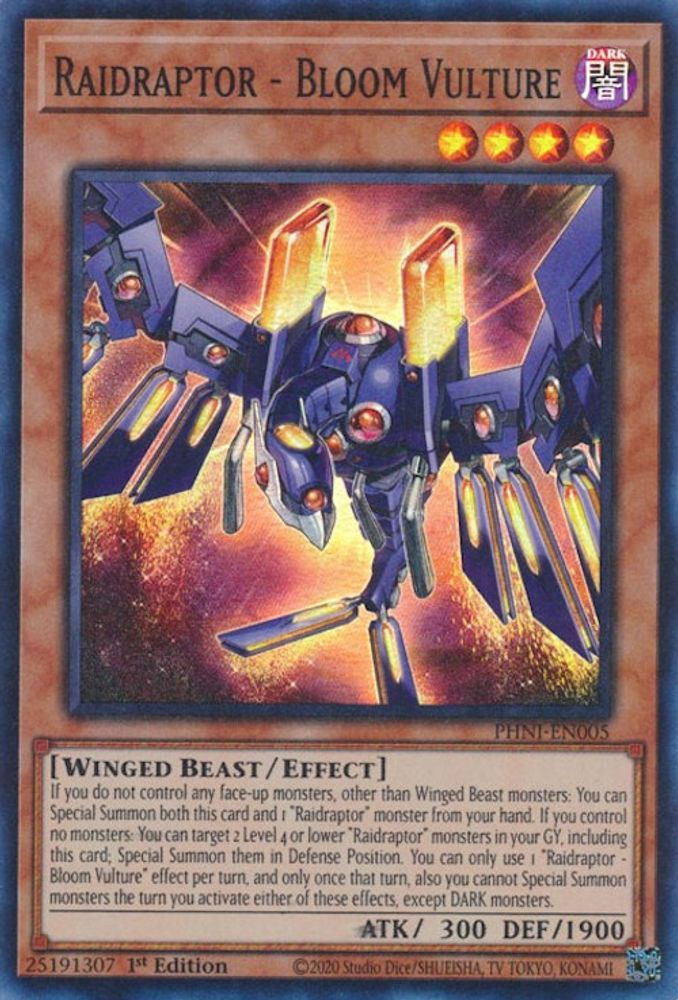 Raidraptor - Bloom Vulture (PHNI-EN005) - Super Rare