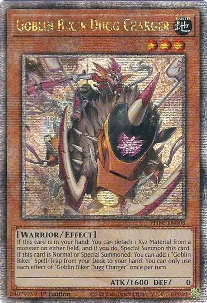 Goblin Biker Dugg Charger (Quarter Century Secret Rare) (PHNI-EN008) - Quarter Century Secret Rare