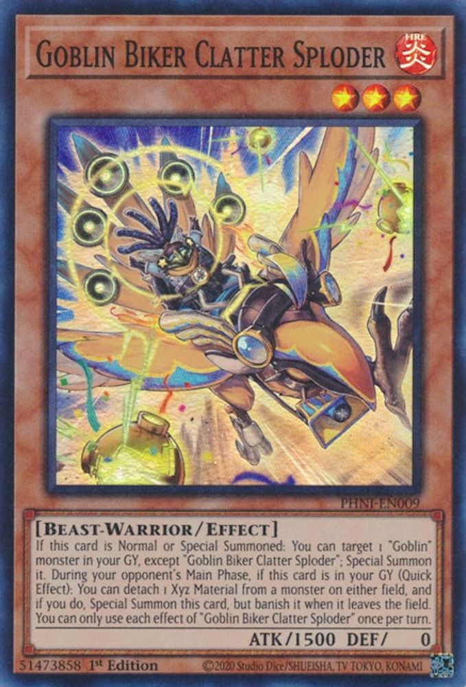 Goblin Biker Clatter Sploder (PHNI-EN009) - Super Rare