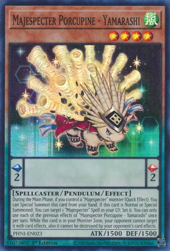 Porc-épic Majespecter - Yamarashi [PHNI-EN023] Super Rare 