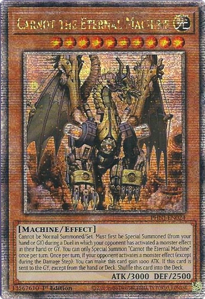 Carnot the Eternal Machine (Quarter Century Secret Rare) (PHNI-EN024) - Quarter Century Secret Rare