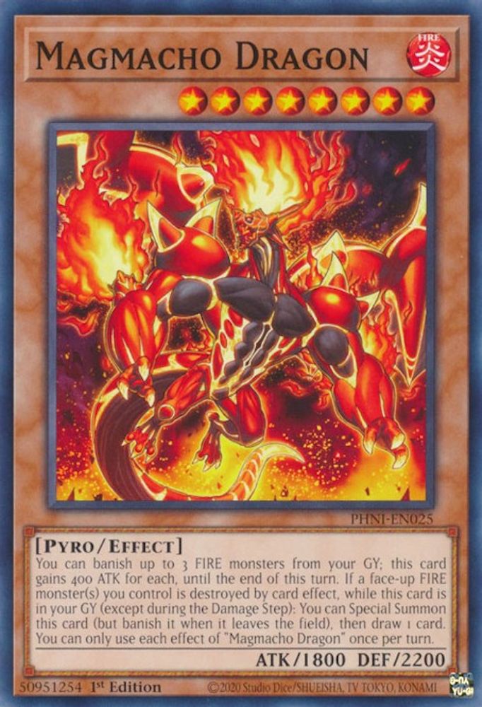Magmacho Dragon (PHNI-EN025) - Common