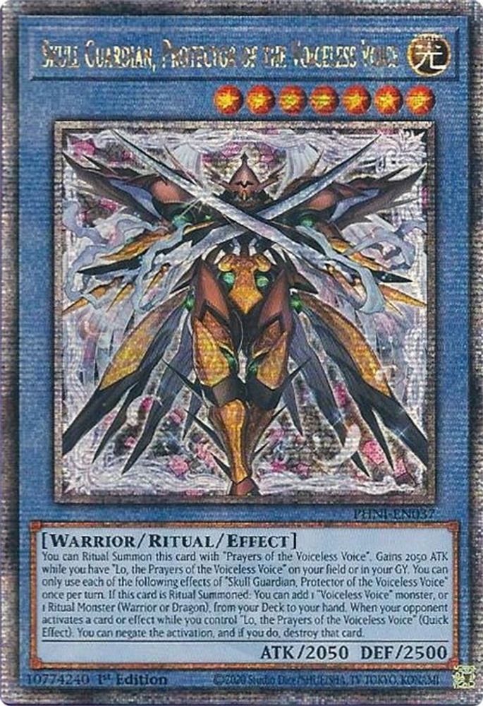 Skull Guardian, Protector of the Voiceless Voice (Quarter Century Secret Rare) (PHNI-EN037) - Quarter Century Secret Rare