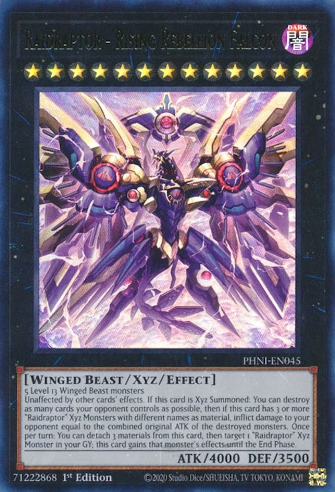 Raidraptor - Rising Rebellion Falcon (PHNI-EN045) - Ultra Rare