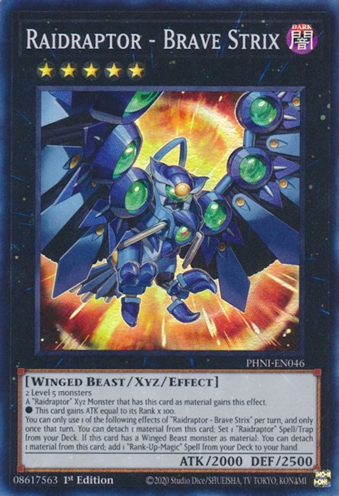 Raidraptor - Brave Strix (PHNI-EN046) - Super Rare
