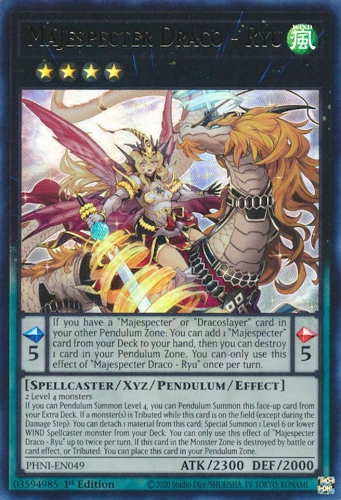 Majespecter Draco - Ryu [PHNI-EN049] Ultra Rare 