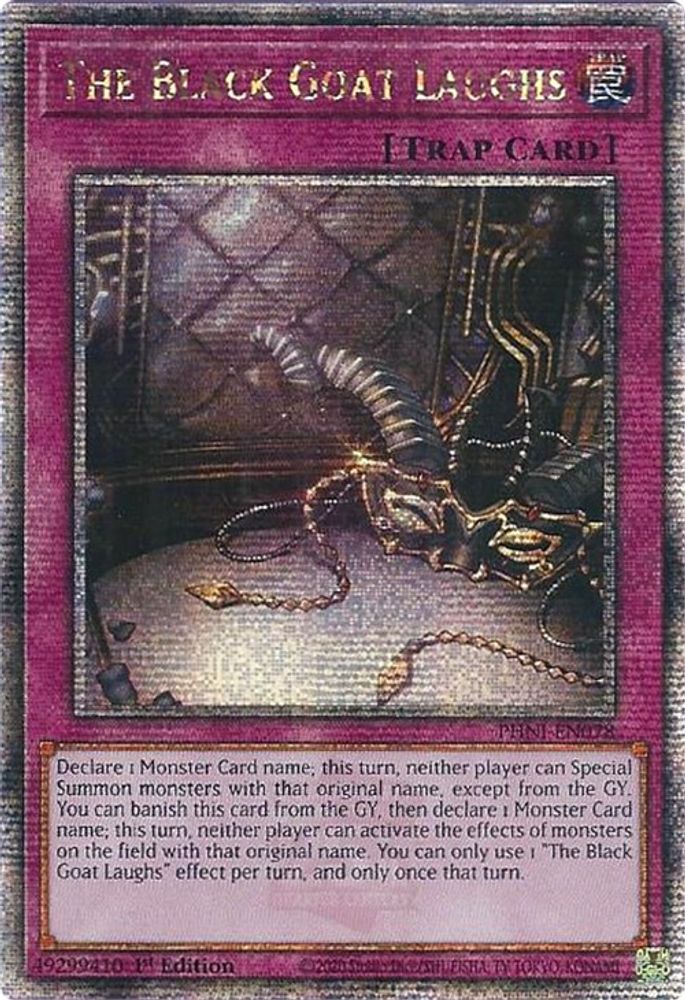 La chèvre noire rit [PHNI-EN078] Quart de siècle secret rare 