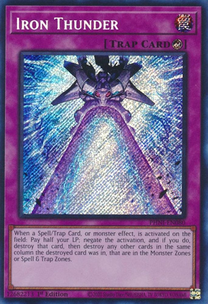 Iron Thunder (PHNI-EN080) - Secret Rare