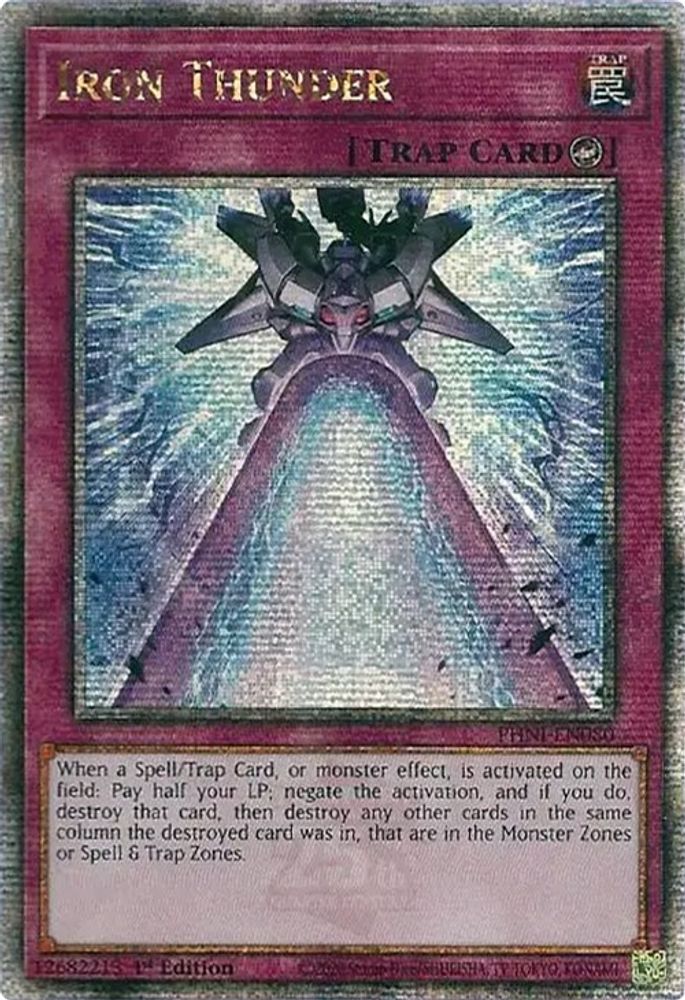 Iron Thunder [PHNI-EN080] Secret du quart de siècle rare 