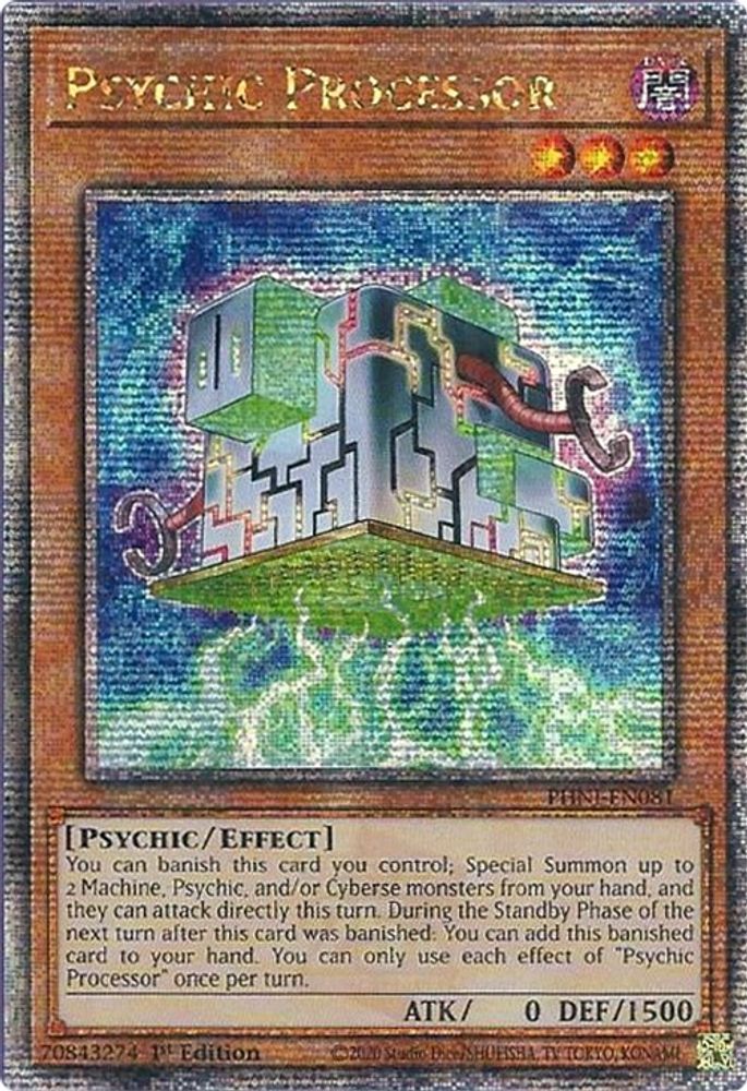 Processeur psychique [PHNI-EN081] Quart de siècle secret rare 